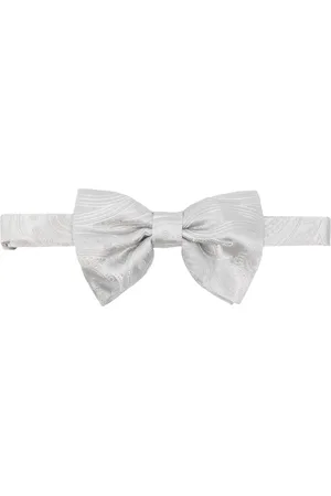 TAGLIATORE Paisley-jacquard bow tie