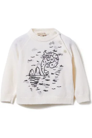 PUCCI Junior Embroidered wool sweater