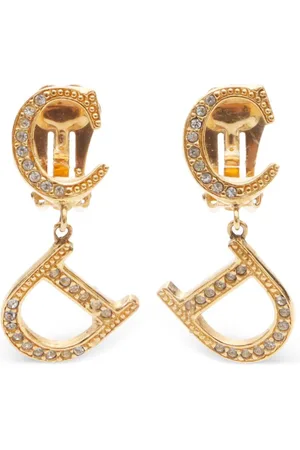 Dior 2000s CD clip-on earrings