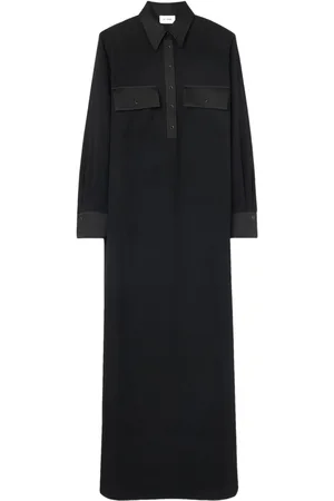 ST. JOHN Long-sleeved maxi dress