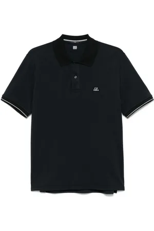C.P. Company Logo-patch polo shirt