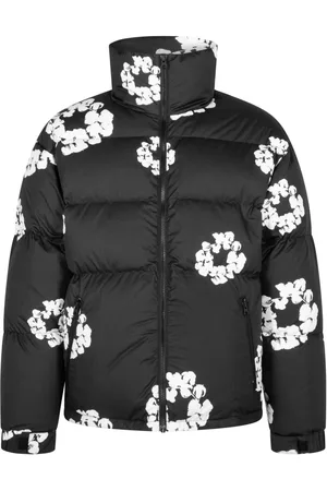 DENIM TEARS Floral-print padded jacket