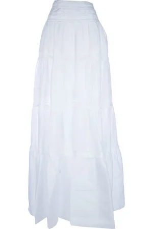 ERMANNO SCERVINO Lace-appliqué cotton skirt