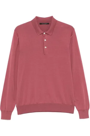 TAGLIATORE Fine-knit polo shirt