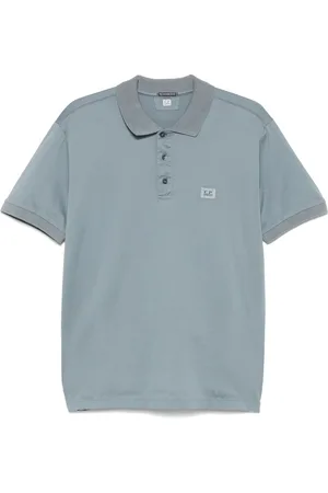 C.P. Company Logo-patch polo shirt
