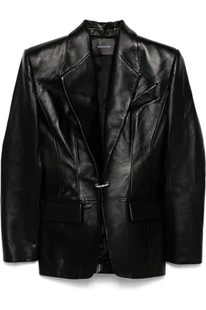 MUGLER Ring fastening blazer