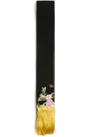 VALENTINO GARAVANI Embroidered velvet scarf