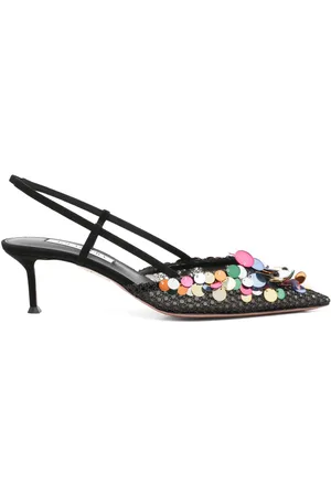 Aquazzura 50mm Can Can pumps