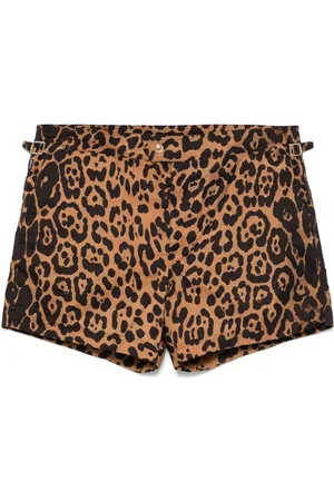 Tom Ford Animal-print swim shorts