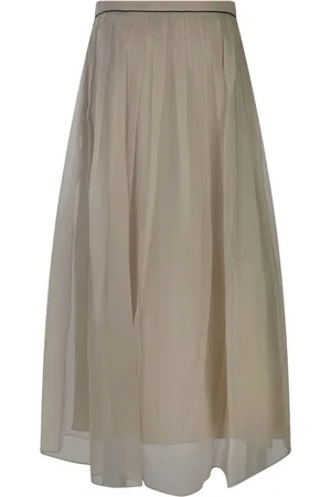 Brunello Cucinelli Monili-detail skirt