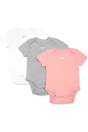 OFF-WHITE Logo-print babygrow set
