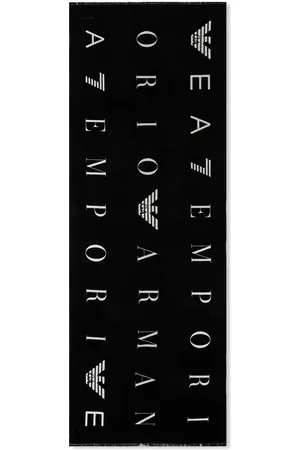 EA7 Logo-print scarf