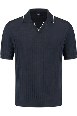 FEDELI Ribbed polo shirt