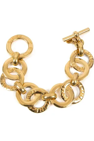Céline 1990s logo-engraved chain bracelet