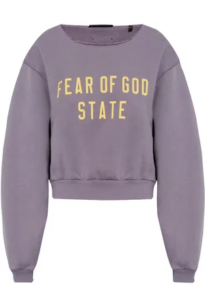FEAR OF GOD Logo-print cotton-fleece sweatshirt