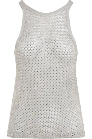 Tom Ford Crystal-embroidered racerback tank top