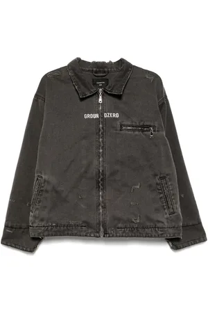 Ground Zero Distressed zip-up jacket