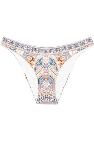 Camilla Make Me Your Mosaic-print bikini bottoms