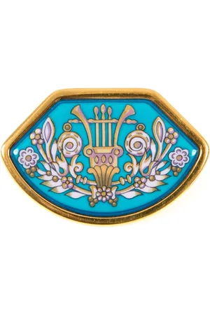 Hermès 1990s enamel brooch