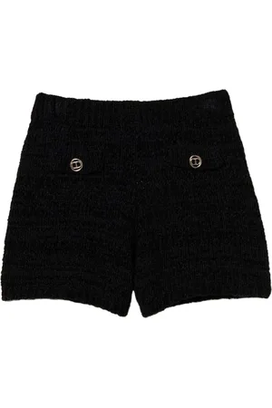 Twin-Set Oval T button-detail shorts