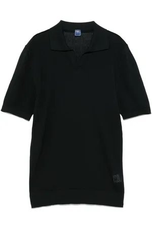 FEDELI Ribbed polo shirt