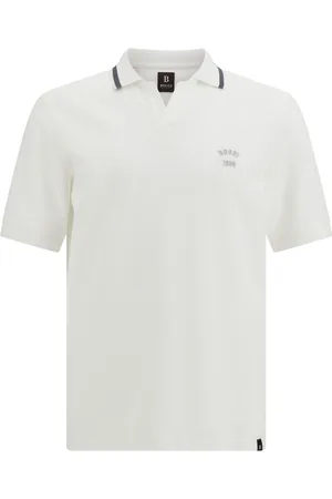 Boggi Milano Piqué-weave cotton polo shirt