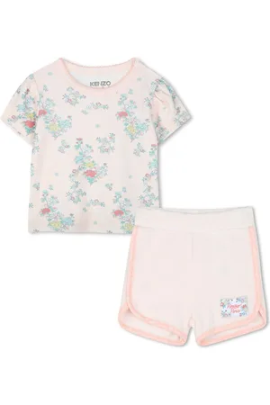 Kenzo Floral-print T-shirt and shorts set