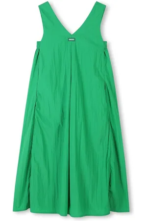 DKNY Logo-appliqué midi dress