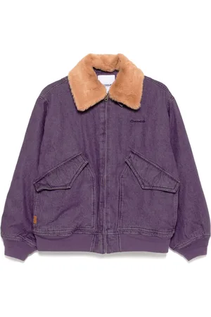 Chocoolate Faux-fur denim jacket