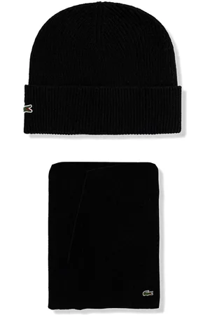 Lacoste Logo-appliqué beanie (set of two)