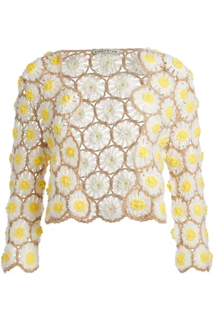 ALICE+OLIVIA Anderson daisy crochet cardigan