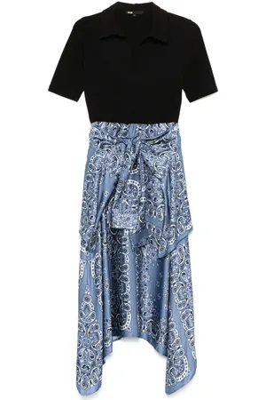 Maje Panelled midi dress