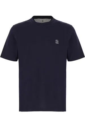 Brunello Cucinelli Logo-embroidered T-shirt