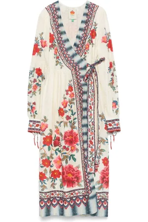 Farm Rio Mosaic Garden midi dress
