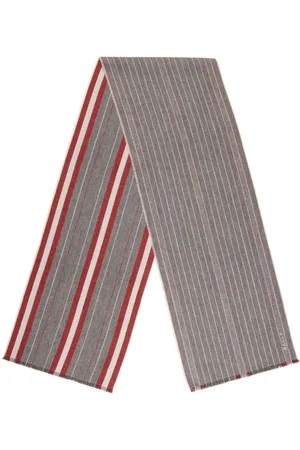 Bally Striped merino-wool scarf