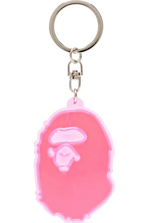 A Bathing Ape Logo print keyring