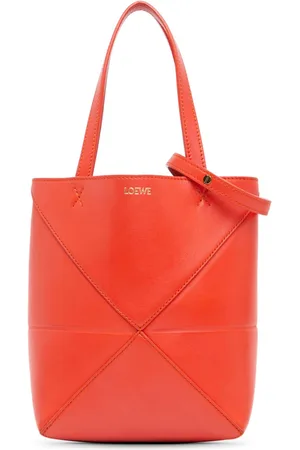 Loewe 2023 Mini Leather Puzzle Fold Tote satchel