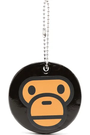 A Bathing Ape Logo print keyring