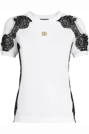 Dolce & Gabbana Lace-detailed T-shirt