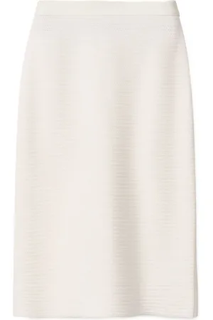 Fabiana Filippi Hopsack knitted midi skirt