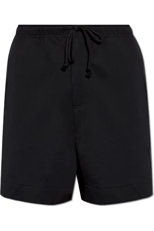 Y-3 French-terry cutline shorts