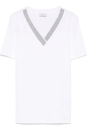 PESERICO SIGN Contrast-collar T-shirt