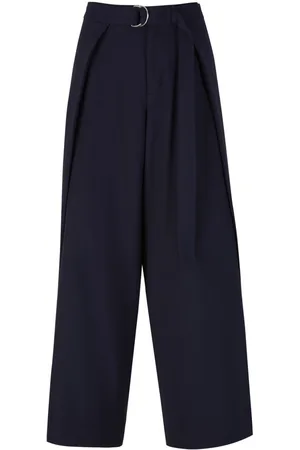 Ami Layered wide-leg trousers