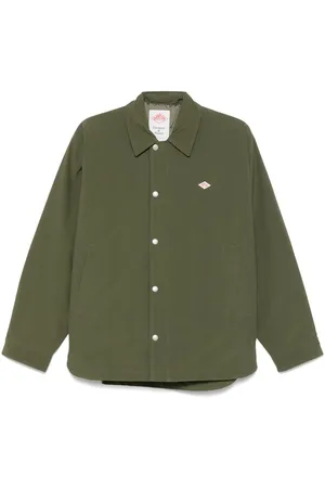 DANTON Logo-patch shirt jacket