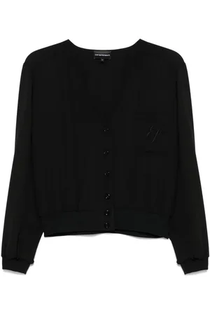Emporio Armani Logo-embroidered blouse