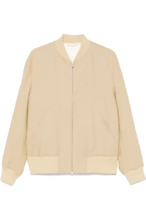 LARDINI Linen bomber jacket