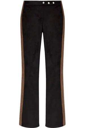 MISBHV Stripe-detail flared trousers