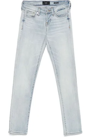 7 for all Mankind Low-rise skinny jeans