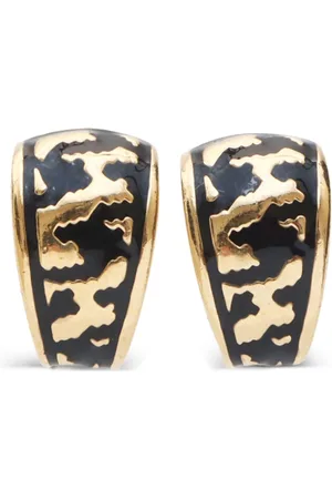 Dior 2000s enamel clip-on earrings