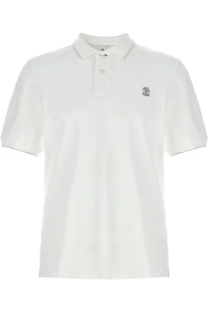 Brunello Cucinelli Logo-embroidery piqué polo shirt